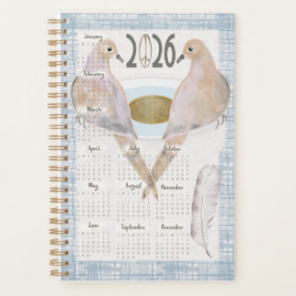 Agenda 2026 Planner Mourning Doves For Peace