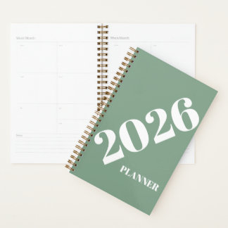 Agenda 2026 Planner Spiral Bound Minimalist