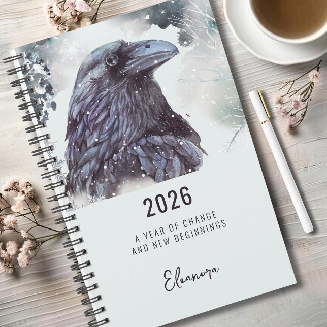 Agenda 2026 Year of Change Raven Symbolism (2026 Year of Change New Beginnings Raven Symbolism Small Planner)