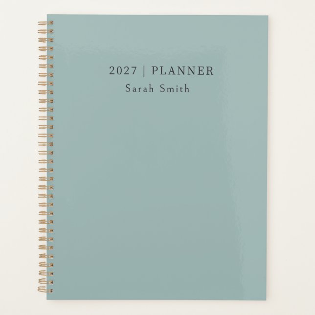 Agenda 2027 Minimal Weekly Monthly Non Dated Planner (Frente)