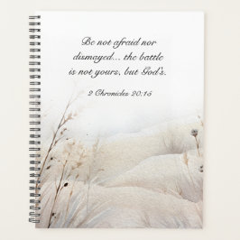 Agenda 2 Crônicas 20:15 A batalha é a Bíblia de Deus Vers