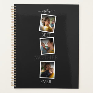 Agenda 3 Colagem de Fotos Mãe Família Dia das Mães Memorá
