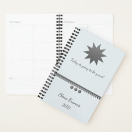 Agenda 3 Sphere Silver Text Planner Professional