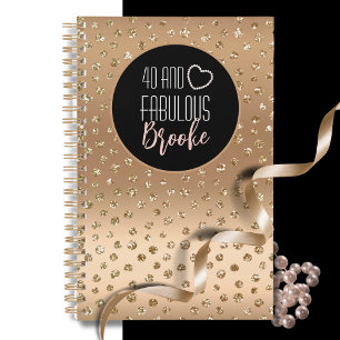Agenda 40 e Dourado Blush Negra Negra Negra Negra Gelado