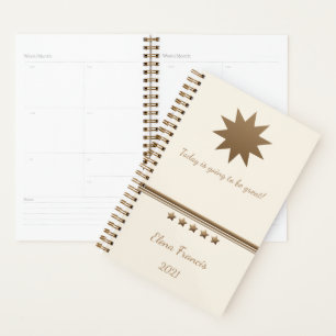 Agenda 5 Estrelas com escova Dourada e Creme Professional