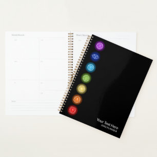 Agenda 7 Símbolos Chakra Branco