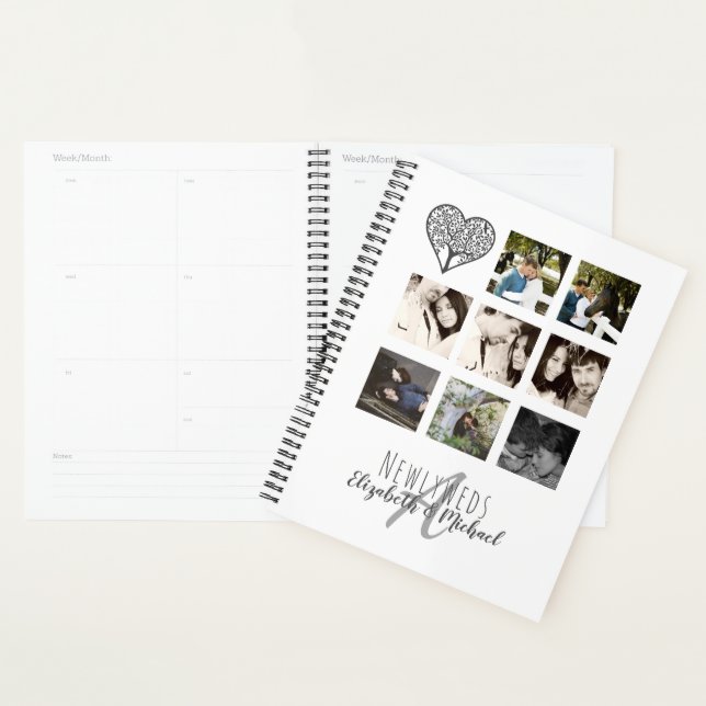 Agenda 8 x FOTO COLAGE Novas mesas personalizadas WEDDING (Exibição)
