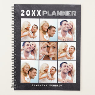 Agenda 9 Quadro Personalizado do Nome da Colagem de Fotos
