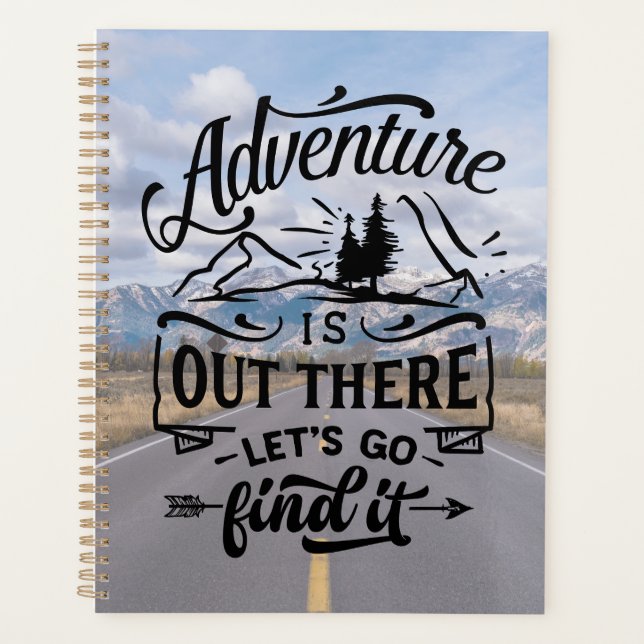 Agenda A Aventura Está Lá Fora! Vamos Ir Encontrá-Lo (Frente)