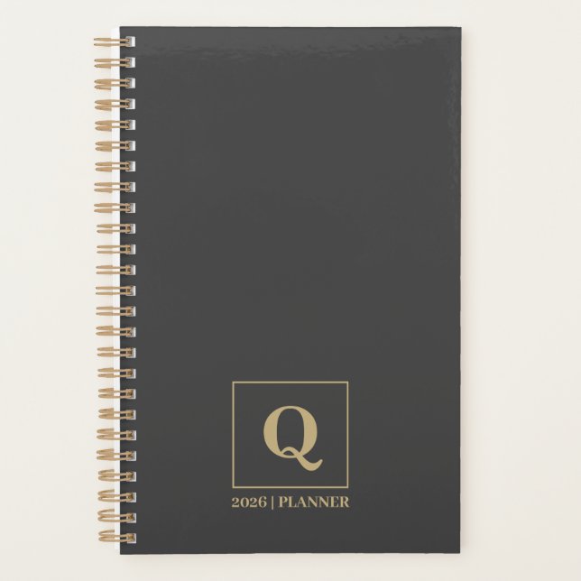 Agenda A Calm Year Planner | Elegant Modern Design (Frente)