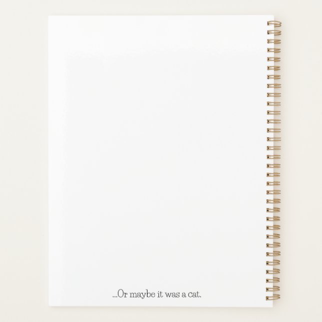 Agenda A Capa Tinha um Cachorro (Verso)