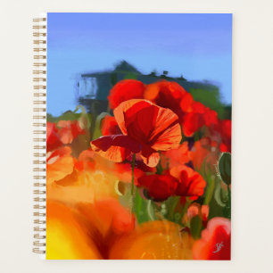 Agenda A casa do papoula - pintura a óleo