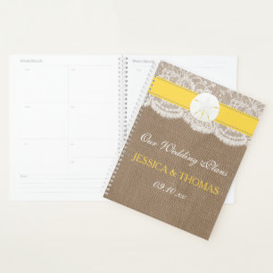 Agenda A Coleção de Casamento de Praia do Dólar Amarelo
