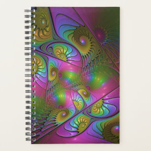 Agenda A Colorida Arte Fractal Abstrata Trippy Luminosa