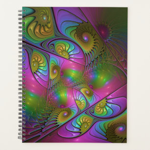 Agenda A Colorida Arte Fractal Abstrata Trippy Luminosa