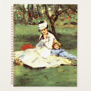 Agenda A família Monet no seu jardim Edouard Manet