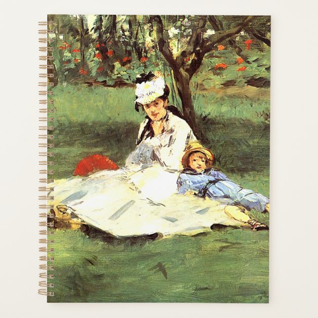 Agenda A família Monet no seu jardim Edouard Manet (Frente)