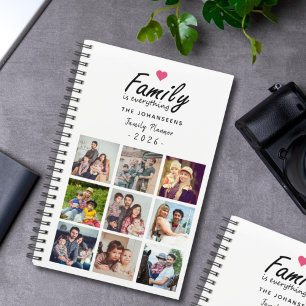 Agenda A família Script é tudo o que a colagem de fotos m