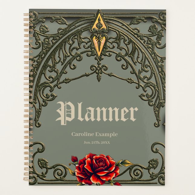 Agenda A flor vermelha, a flor da afeição. (Frente)