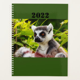 Agenda a lemur of Madagascar on planner