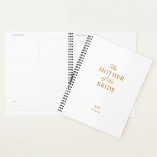 Agenda A Mãe do Dourado Planeador Branco da Noiva