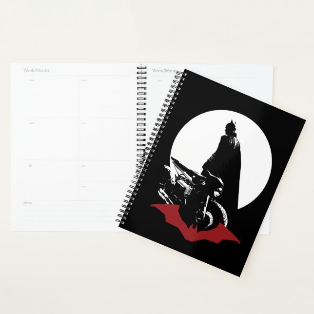 Agenda A motocicleta Batman Silhouette (Exibição)