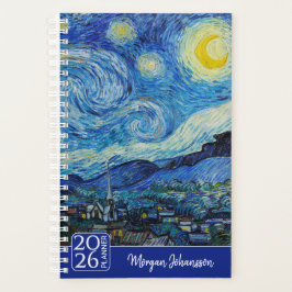 Agenda A Noite Estrelada por Van Gogh | Texto Personaliza