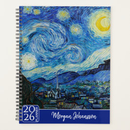 Agenda A Noite Estrelada por Van Gogh | Texto Personaliza