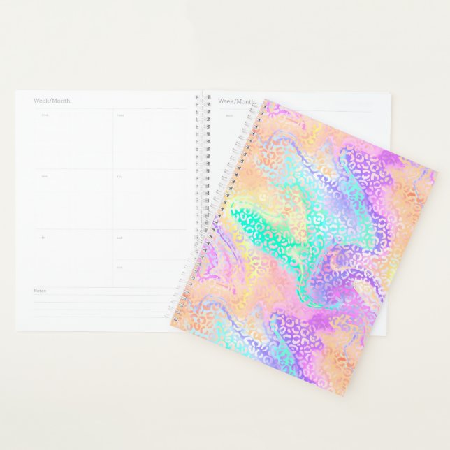 Agenda A Série Leopardo Iridescente Design 3 (Exibição)