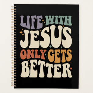 Agenda A vida com Jesus - citação cristã inspiradora