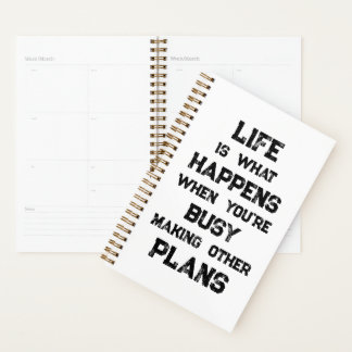 Agenda A Vida É... Citação Motivacional Engraçada