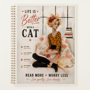 Agenda A Vida é Melhor Com Um Gato