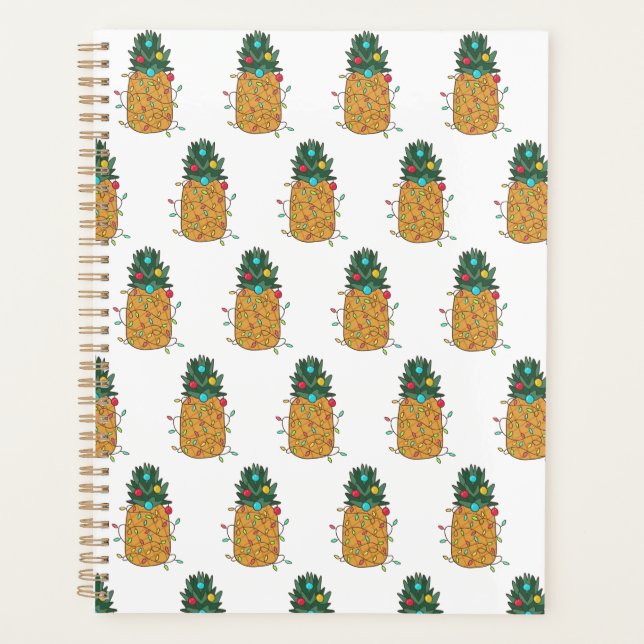 Agenda Abacaxi de Natal tropical (Frente)