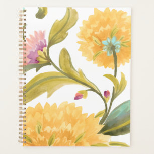 Agenda Abbey Floral Azulejos - Flores Amarelas