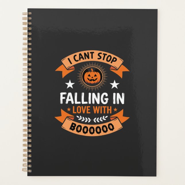Agenda Abóbora de Halloween Apaixonada (Frente)