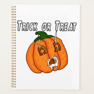 Agenda Abóbora presente engraçado safado trote Halloween
