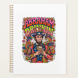 Agenda Abraão Patriótico Bebendo Retro