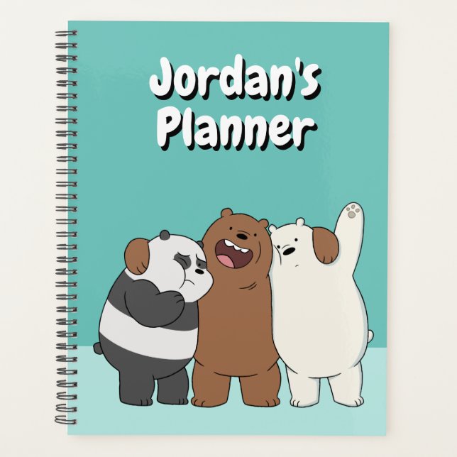 Agenda Abraço do Grupo Bare Bears (Frente)