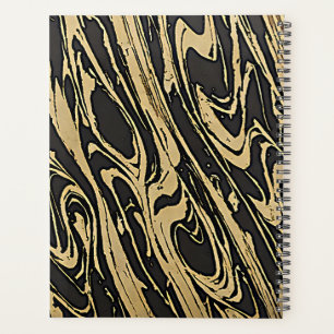 Agenda Abstract Fluid Art - Black Marble Effect