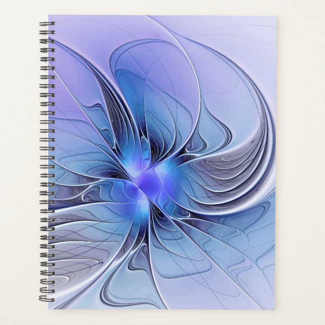 Agenda Abstract Modern Fractal Art Lavender Blue (Frente)