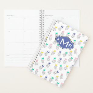 Agenda Abstrato Abacaxis Monograma