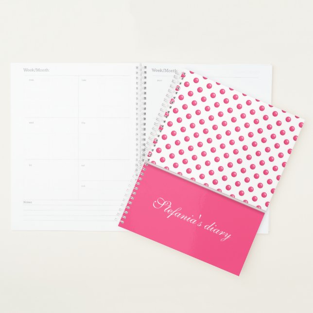 Agenda Abstrato Bolinhas Modern Design. (Exibição)