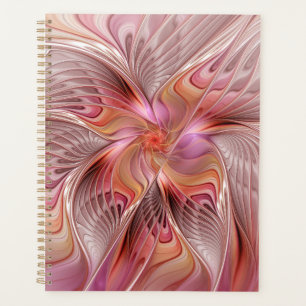 Agenda Abstrato Butterfly Fantasy Fractal Arte Colorida