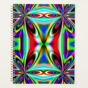 Agenda Abstrato Caleidoscópio Design-11438 colorido