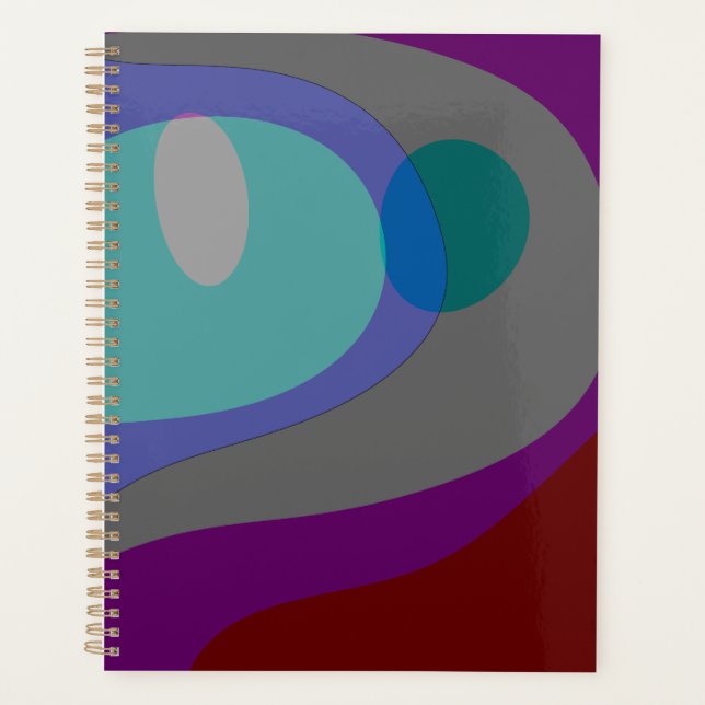 Agenda Abstrato Colorida Art 613 (Frente)