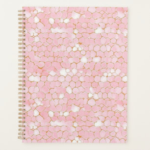 Agenda Abstrato cor-de-rosa Chiyogami Planner