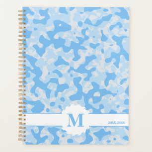 Agenda Abstrato de de padrão azul de camo Design