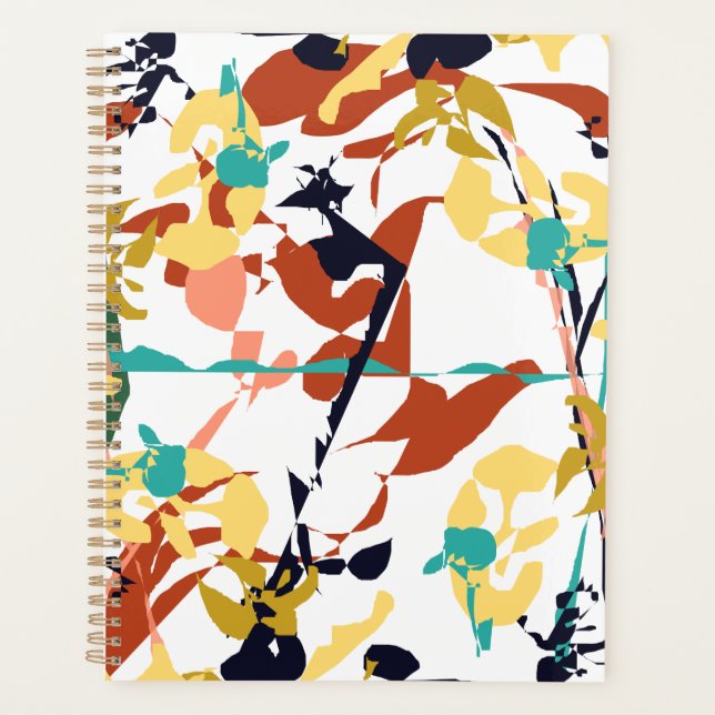 Agenda Abstrato de Flores Quebradas (Frente)