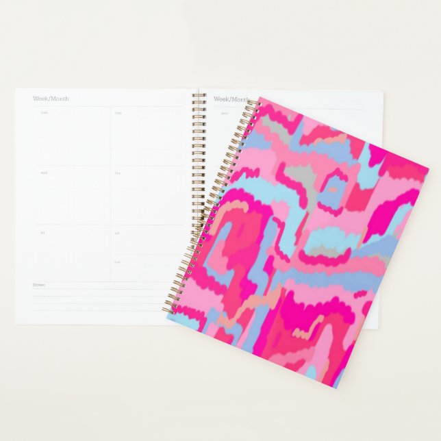 Agenda Abstrato de magenta divertida (Exibição)