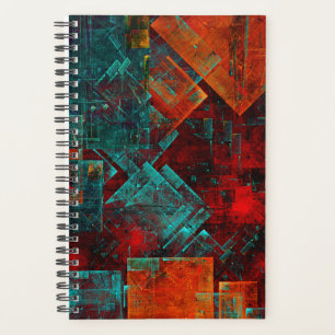 Agenda Abstrato Moderno Padrão Artístico Legal Colorido